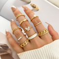 thumbnail image 2 of HAHDAXIA Stocking Stuffers for Teens Gold Stackable Rings Set for Women Vintage Knuckle Rings for Teen Girls Midi Rings Pack Statement Bohemian Stacking Rings for Women Multiple Rings Pack, 2 of 7