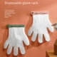 thumbnail image 4 of Clip de almacenamiento de guantes desechables, estante para guantes de cocina, soporte para guantes montado en la pared, soporte para guantes colgantes para restaurante, 4 of 6