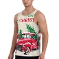 thumbnail image 2 of Pofeuu Merry Christmas 1 Print Men's Workout Tank Tops Sleeveless Muscle Gym Shirt Quick Dry-XX-Large, 2 of 7