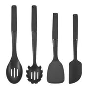 Kitchenaid 4-Piece Plastic Kitchen Utensil Set Includes Spoon, Turner, Pasta Fork, and Spatula
