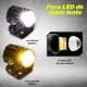 thumbnail image 5 of Faros Auxiliares Kinlley Motocicleta Laser Luz Blanca Amarilla Negro, 5 of 9