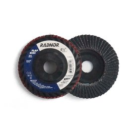 

Radnor by Norton 4 1/2 X 7/8 40 Grit Type 27 Flap Disc 20/Box (1 Box)