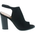 thumbnail image 6 of Betani Jillian-1A Women's Ankle Strap Cut Out Back Block Heel Ankle Booties, Black, 8.5, 6 of 7