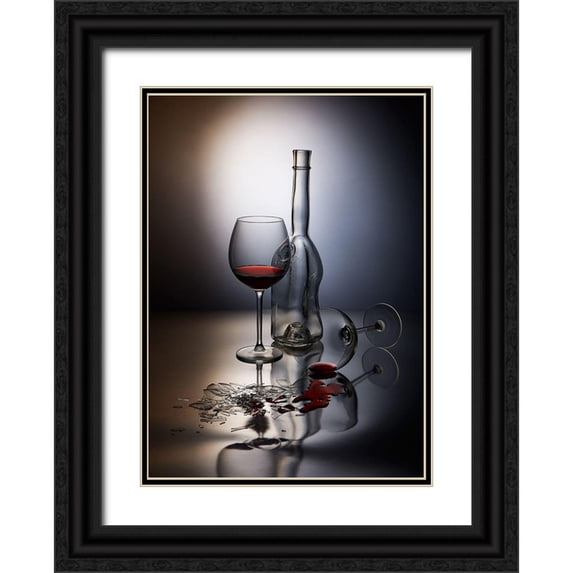 Batenko, Dmitriy 14x18 Black Ornate Wood Framed with Double Matting Museum Art Print Titled - Forget the