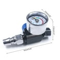 1/4” Spray Paint GunAir Pressure Regulator Pressure Gauge 0 to 140 PSI