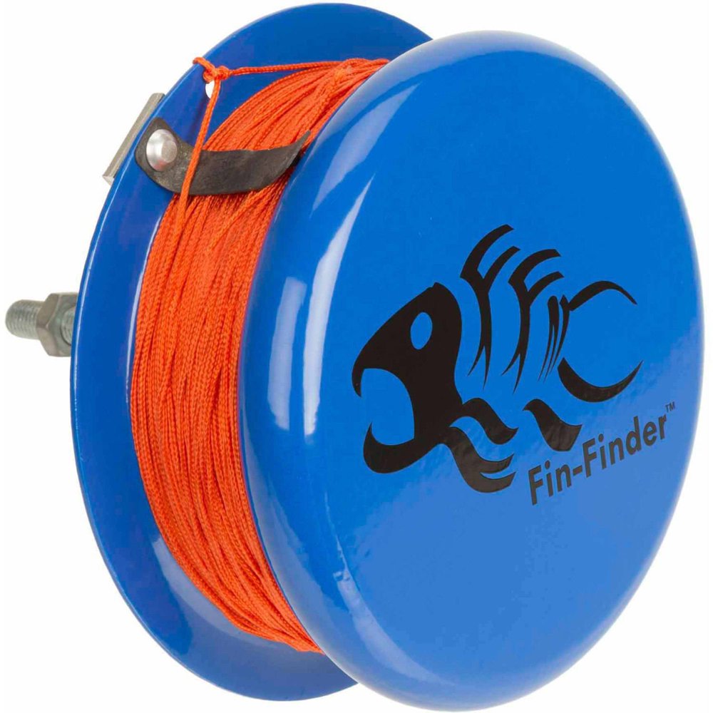 Heavy Duty Drum Reel with 80' Bowfishing Line by FinFinder