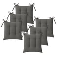 thumbnail image 1 of TESSO HOME Set de 6 Cojines Acolchados para Silla de Comedor con Lazos Relleno Ideal Almohadillas para los Asientos Medidas 42 x 42 x 7 cm, 1 of 6