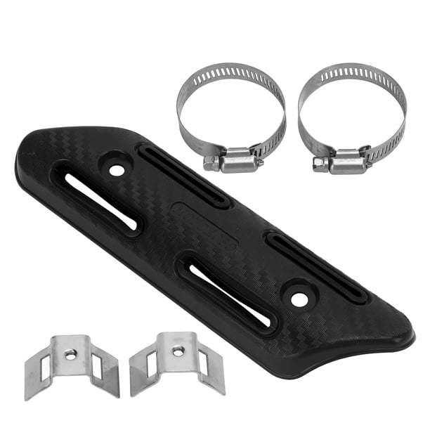 Escudo de Calor de Escape, Protección Corporal Decoración Personalizada Tuna de Escape Guardia para el Talón para 4 Golpes en Las Motocicletas Atvs Utvs
