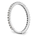 thumbnail image 6 of Solid 14K White Gold Diamond Wedding Band Ring Size 7.5 (.396 cttw.), 6 of 8
