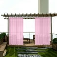 thumbnail image 6 of Leodye Sheer Curtains , Transparent Voile Sheer Curtain Rod Pocket Gauze Drapes for Living Room Bedroom Sliding Glass Door Treatment, 6 of 6