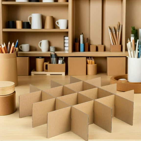 Beaupretty 5Pack Moving Boxes Medium For Glass Packing With Grid Design