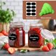 thumbnail image 5 of Juego de tarros de vidrio ComSaf de 240 ml con tapa hermética, 12 unidades, para cocina, 5 of 9
