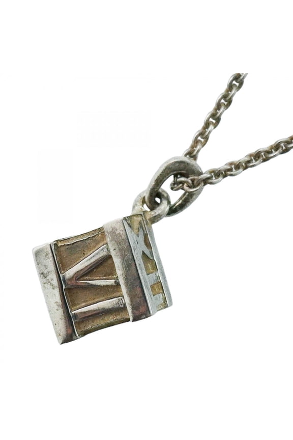 Pre-Owned Tiffany & Co. Atlas Cube Necklace, Sterling Silver 925, for Men and Women
