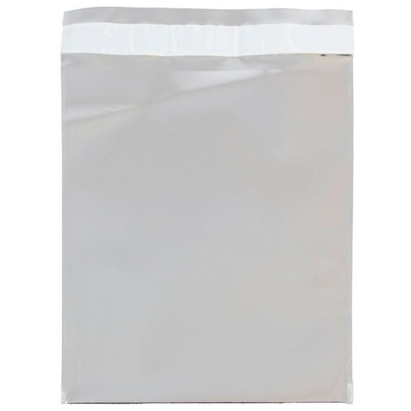 JAM Paper 6 1/4 x 7 7/8 Foil Envelopes, Silver, 25/Pack, Peel & Seal