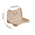 thumbnail image 4 of bbymog Home Storagelovely Small Bear Soap Box Wall Mounted Toilet Soap Rack No Water Accumulation and Drainage Soap Box Detachable Structure, 4 of 7
