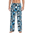 thumbnail image 1 of Balery Sea Animal Pantalones de pijama para hombre, pijama ultraligero, pantalón de descanso-Large, 1 of 6
