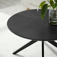 thumbnail image 4 of Modway Crossroads Round Wood Coffee Table Ash Wood Veneer in Black, 4 of 8
