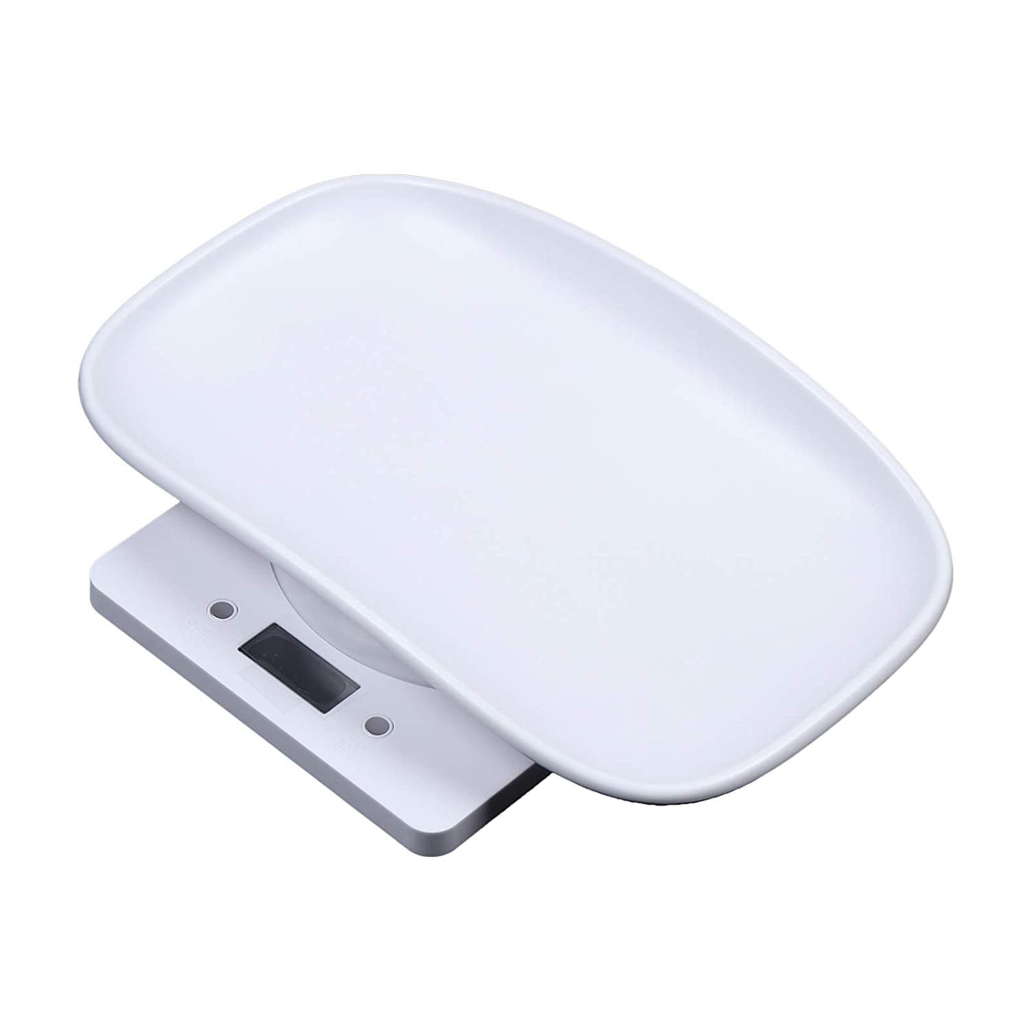 Miumaeov Durable Baby Scale, Pet Scale, Highly Accurate Electronic Scale with Large LCD Display White (1g-10kg)