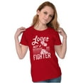 thumbnail image 3 of Popeye the Sailor Loves Not a Fighter Women's T Shirt Ladies Tee Brisco Brands S, 3 of 5