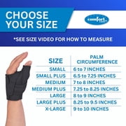 Comfort Cool Thumb CMC Restriction Splint - Black, Left Hand, Medium Plus (NC79558)