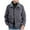 Dark Gray, variant on LpwkSSA Men's Winter Cotton Coats Sherpa Lined Jacket Long Sleeve Solid Color Turndown Collar Casual Trucker Outerwear with Flap Pockets Brown XL