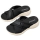 thumbnail image 1 of Suela Gruesa Sandalias Playa Informales para Mujer Correa Cruzada Con Punta Abierta Verano, 1 of 9