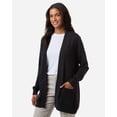 thumbnail image 2 of Devon & Jones DG447W Women's New Classics Open Cardigan Sweater-Black-S, 2 of 6