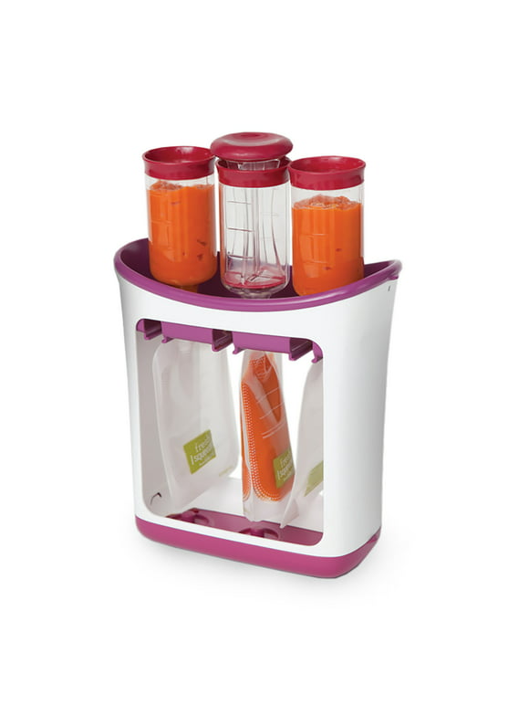 Infantino Fresh Squeeze Station for Babies and Toddlers, Homemade Baby Food and Purees, White