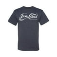 thumbnail image 2 of Wild Bobby, Enjoy Jesus Christ and Thou Shalt Never Thirst Coke Parody | Mens Inspirational/Christian Graphic T-Shirt, Vintage Heather Navy, Large, 2 of 3