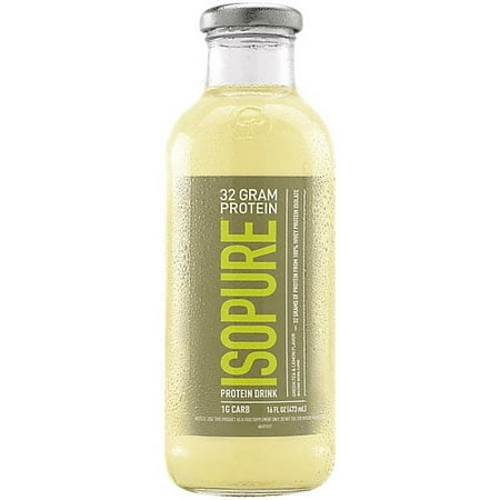 Green Tea with 100% Whey Protein Isolate and Caffeine - Lemon (12 Drinks, 16 Fl Oz. Each)
