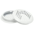thumbnail image 1 of Unique Bargains Évent de Soffite Circulaire 53mm, Lot de 40 Évents Ronds en Acier Inoxydable, Blanc, 1 of 5