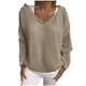 thumbnail image 1 of Gibobby Suéter casual mujer, Suéter de punto suave con cuello redondo para mujer(Caqui,M), 1 of 5