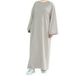 thumbnail image 1 of Gspmoly Robes d'Été pour Femmes 2025, Robe Décontractée Unie à Manches Longues et Col Rond avec Poches pour Femmes Musulmanes, Robes Formelles pour Femmes Économies d'Été, 1 of 2