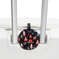 thumbnail image 3 of Christmas Set of 2pcs PU Leather Round Suitcase Tags with Privacy Cover and Name ID Tag - Ideal for Travel Luggage, Handbags, Backpacks, School Bags, 3 of 6