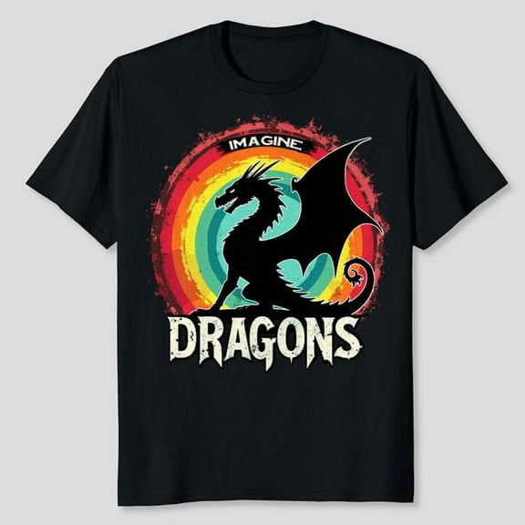 Imagine Dragons Fantasy Dragon Graphic T-Shirt, Sizes S-5XL, Tbun