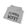 thumbnail image 4 of Plumber Wife Husband Wedding Anniversary Hoodie, Gifts, Hooded Sweatshirt, 4 of 4