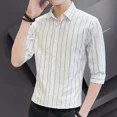 thumbnail image 4 of Ropa Hombre Rayas Tops Camisas Y Blusas Rojas Para Hombre Negocios Slim Fit Manga Larga Xxl 2025 Novedades En Moda 2024 Social SI, 4 of 5