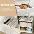 thumbnail image 3 of 3 Pack Sock Underwear Drawer Organizer Dividers, 64 Cell Fabric Foldable Cabinet Dresser Closet Organizers and Storage Boxes for Organizing Socks, Underwear, Ties (16+24+24 Cell, Beige), 3 of 7
