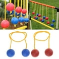 thumbnail image 2 of SIEYIO 4Pcs Ladders Toss Ball Replacement Hard Golf Training Ball Outdoor Redness and Blue Ladders Ball for Kids Family, 2 of 11