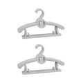 thumbnail image 1 of GUOOL 10 Pieces Multipurpose Small Clothes Rack Closet Hanger for Children Dress Scarf Gray, 1 of 9