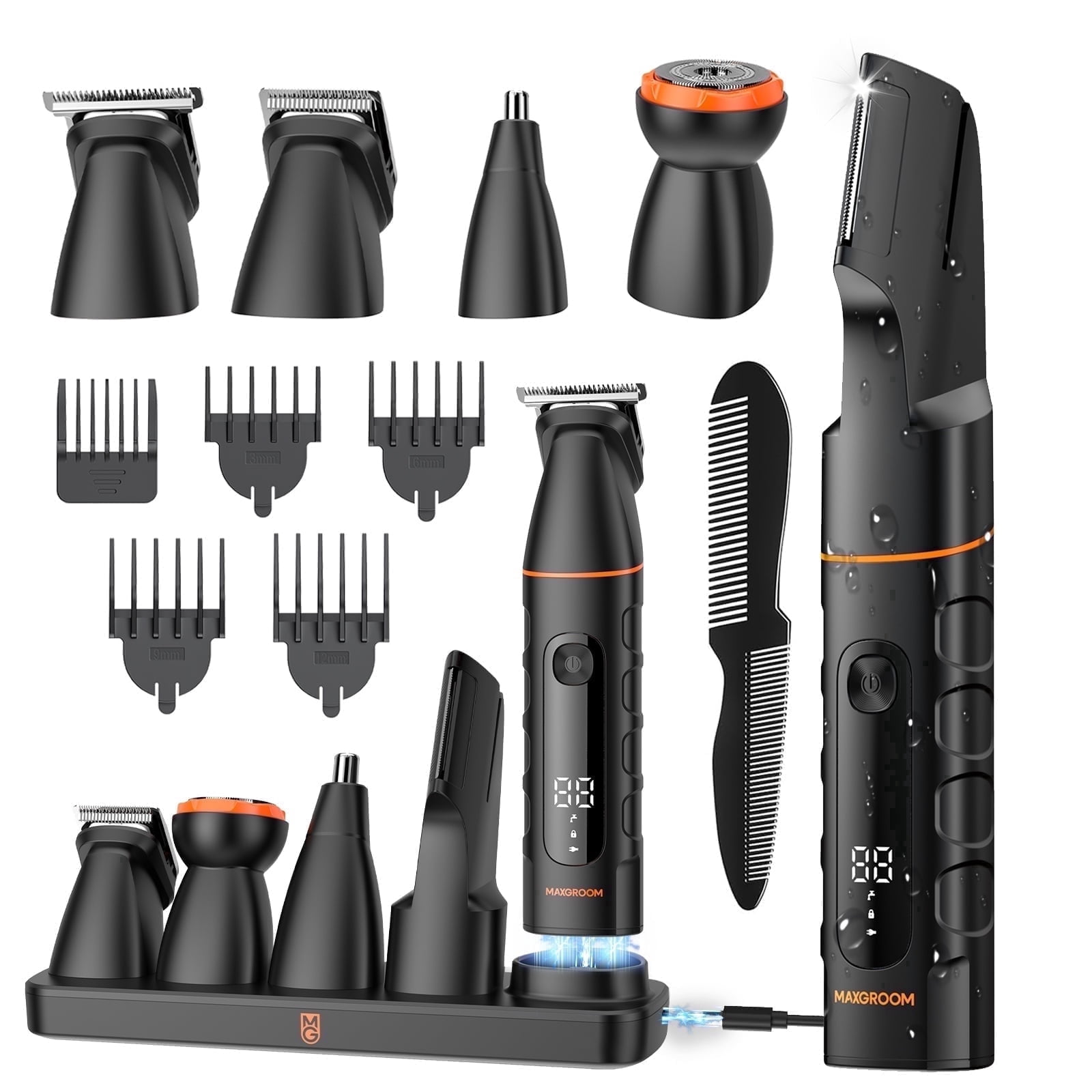 MAXGROOM 6-in-1 Body & Pubic Hair Trimmer for Men photo 1