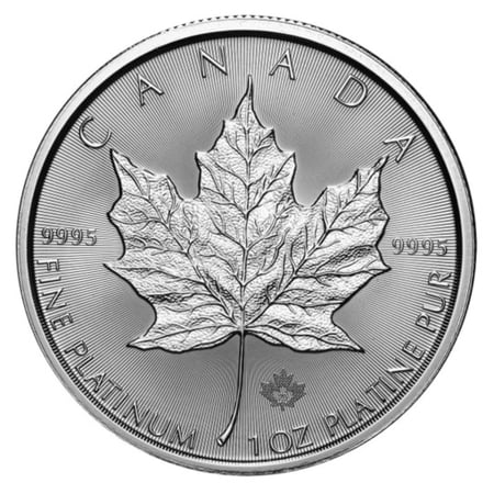 Royal Canadian Mint 1 oz Platinum Canadian Maple Leaf Coin (Random Year)