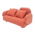 thumbnail image 1 of Muebles En Miniatura 1:12, Sofá Doble, Modelo De Sofá, Juguete De Decoración Para Casa De , Dormitorio, Sala De , Decoración naranja Baoblaze Sofá en miniatura de casa de muñecas, 1 of 6