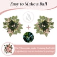 thumbnail image 6 of Blosmon Wedding Fake Flower Ball for Centerpiece Table Decoration 2 Pcs Dusty Pink Artificial Rose Kissing Balls Flores Bouquet Arrangement for Home Party Events Dinning DIY Decor, 6 of 8