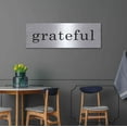 thumbnail image 4 of Luxe Metal Art 'Grateful' by Lettered & Lined, Metal Wall Art, 48"x16", 4 of 9