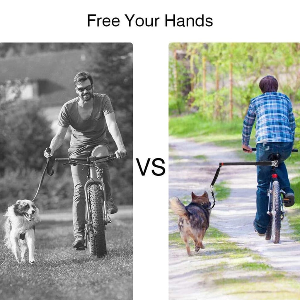 RYUJNDK Dog Bike Leash Attachment Leash Dog Exerciser Absorbing Pull Strength