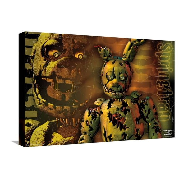 Five Nights at Freddy's - Springtrap Canvas Wall Poster, 14.725" x 22.375"