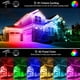 thumbnail image 3 of Paquete de 1 luz solar para exterior, 10 LED, color RGB, resistente al agua IP65, para caminos, jardín y patio., 3 of 5