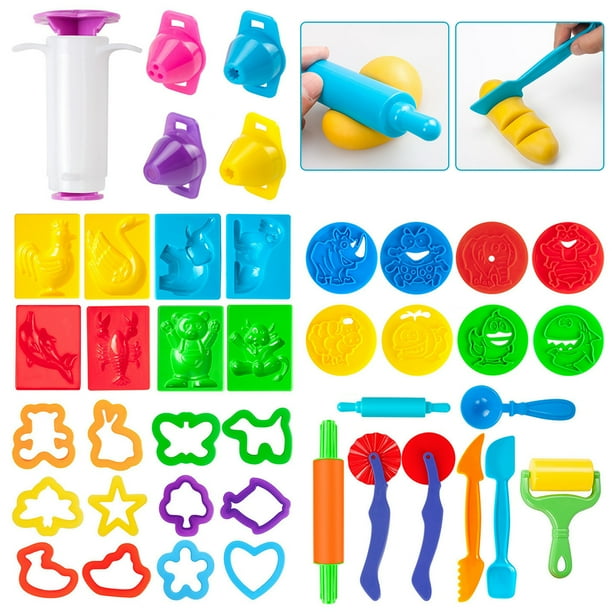 41PCS Kids Dough Mold Kit Creative Assorted DIY Clay Play Tool Clay Mold Toy Walmart.ca