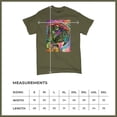 thumbnail image 5 of Tee Hunt Dean Russo Colorful Parrot T-Shirt Exotic Bird Beak Feather Men's Tee, Military Green, 4X-Large, 5 of 5